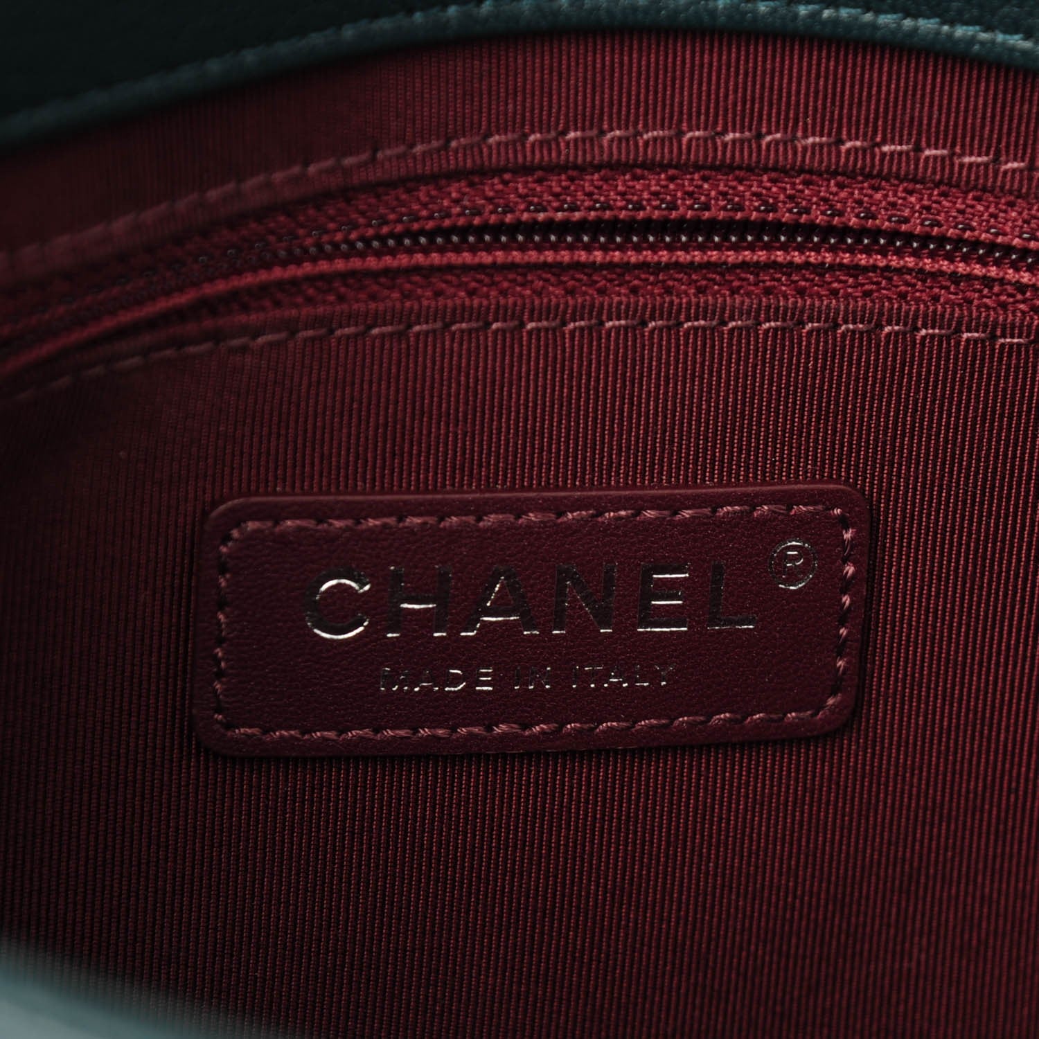Chanel Goatskin Quilted Small CC University Top Handle Flap Dark Green 6 of 7