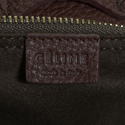 Celine Pebbled Calfskin Mini Luggage Chocolate 6 of 9