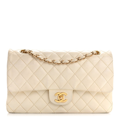 Chanel Lambskin Quilted Medium Double Flap White White 1 of 12