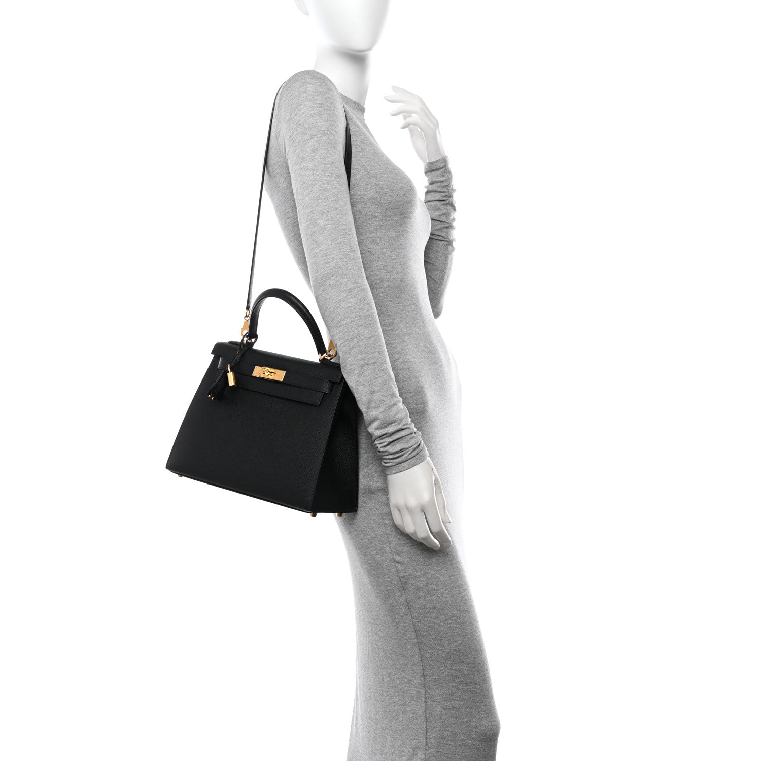 Hermes Epsom Kelly Sellier 28 Black 3 of 11