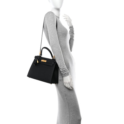 Hermes Epsom Kelly Sellier 28 Black 3 of 11