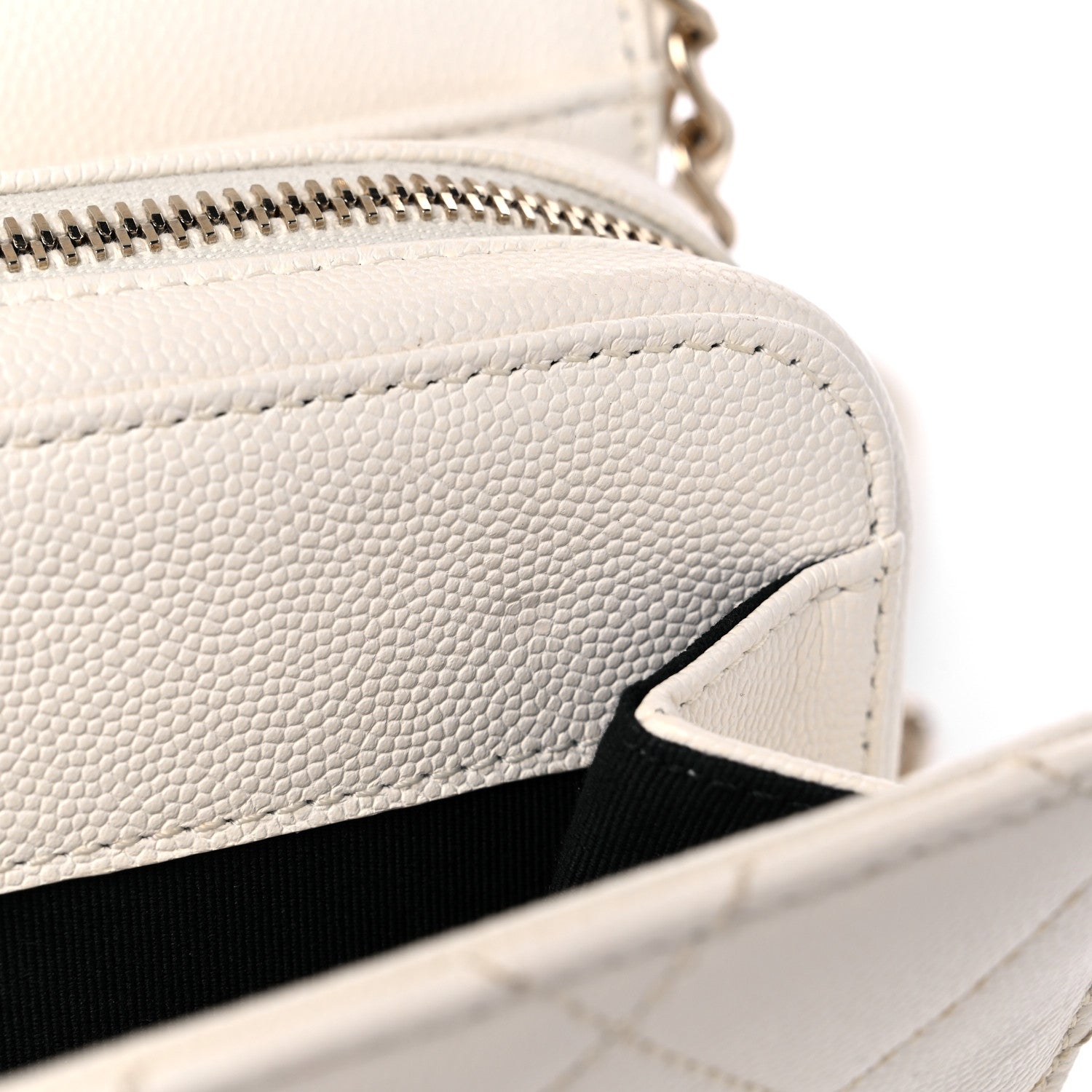 Chanel Caviar Quilted Like A Wallet Flap White 10 of 11