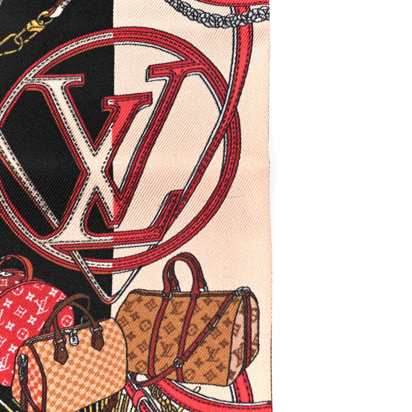 Silk Monogram All In LV Bandeau Brown