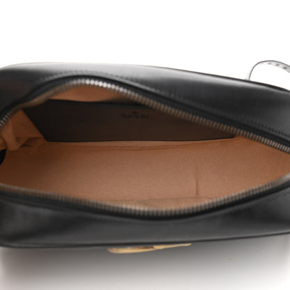 Gucci Calfskin Matelasse Small GG Marmont Chain Shoulder Bag Black 5 of 13