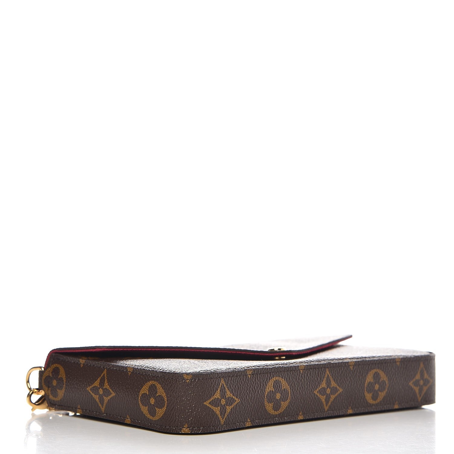 Louis Vuitton Monogram Pochette Felicie Chain Wallet Fuchsia 4 of 8