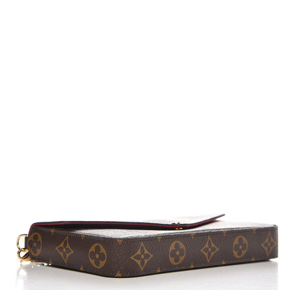 Louis Vuitton Monogram Pochette Felicie Chain Wallet Fuchsia 4 of 8