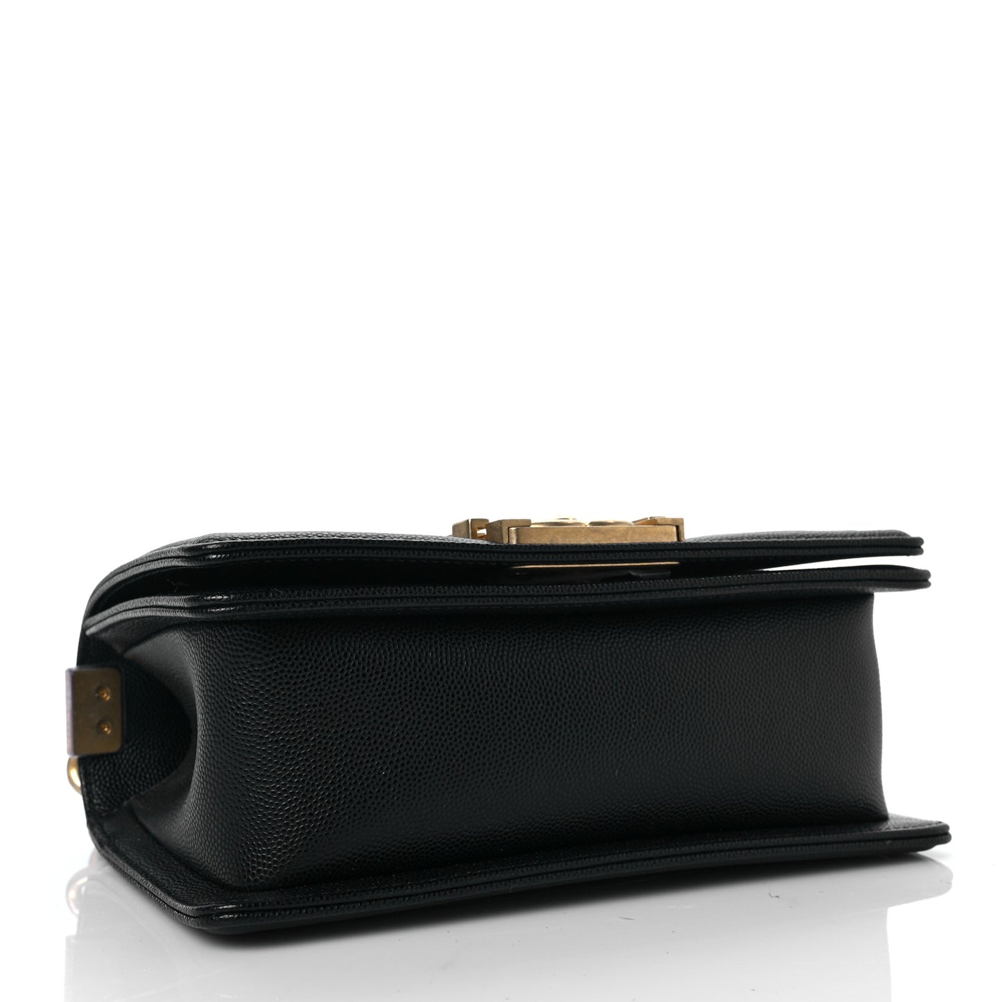 Caviar Quilted Small Boy Flap Black