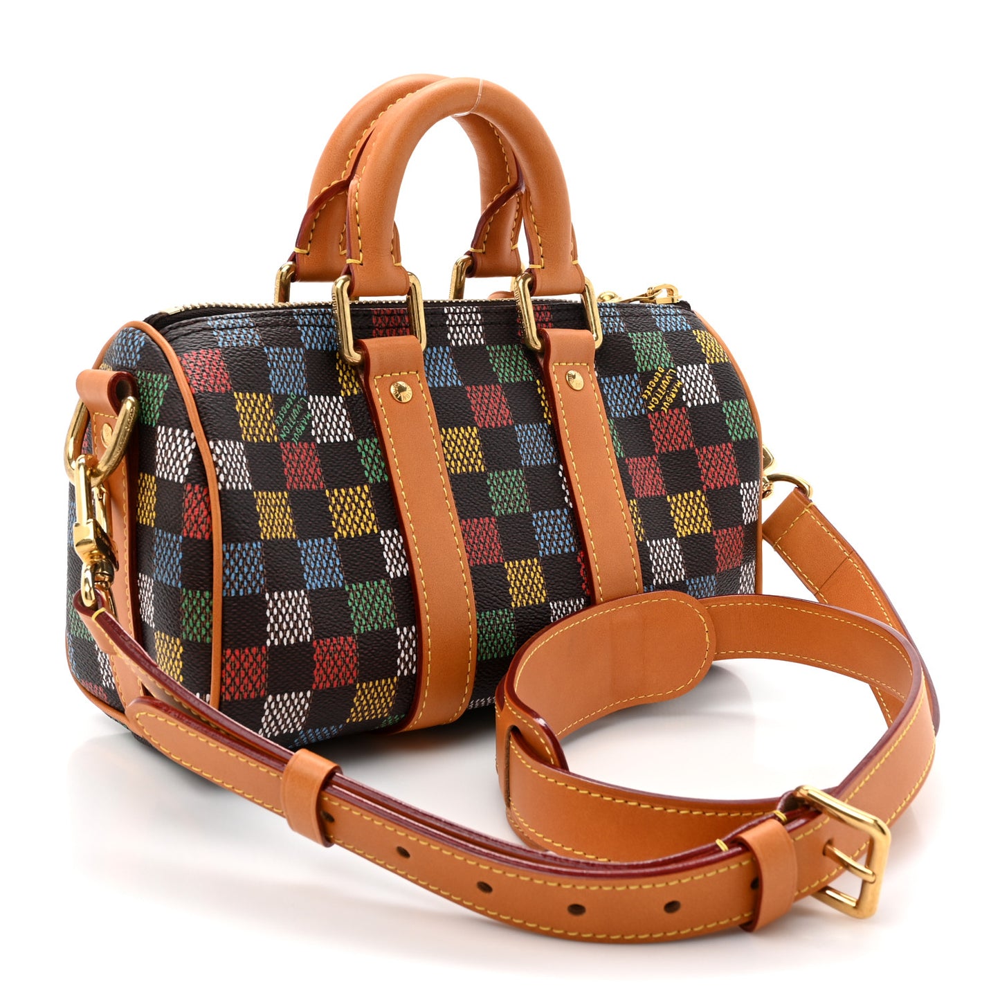 LV Vers Damier Ebene Keepall Bandouliere 25