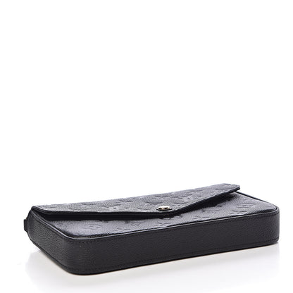 Louis Vuitton Empreinte Pochette Felicie Chain Wallet Black 4 of 14