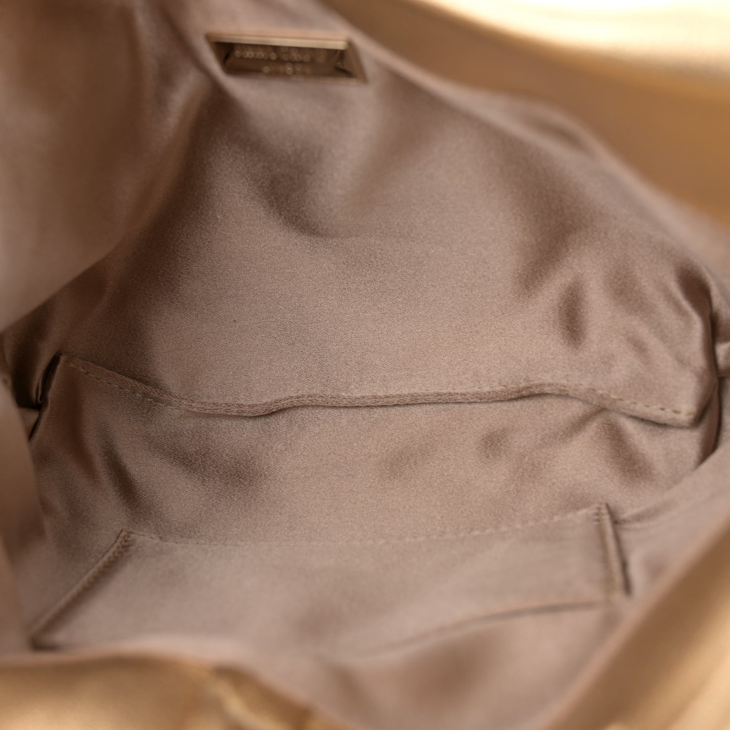 Metallic Lambskin Bonny Shoulder Bag Gold