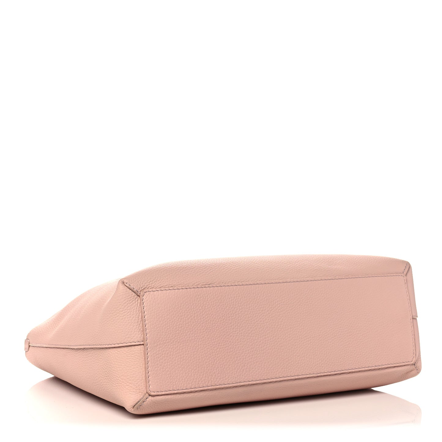Grainy Calfskin Remington Tote Pale Ash Rose