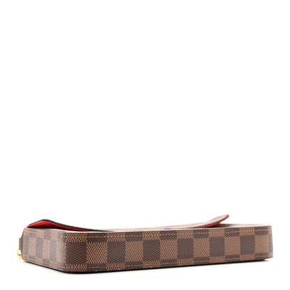Louis Vuitton Damier Ebene Pochette Felicie Chain Wallet 5 of 14