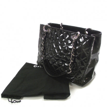 Chanel Patent Grand Shopping Tote GST Black 3 of 9
