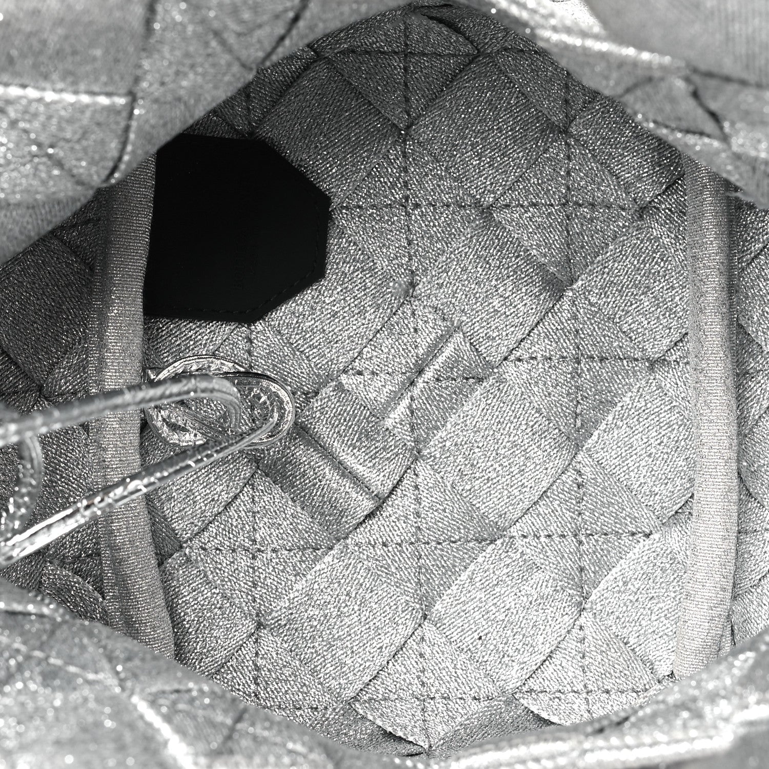 Bottega Veneta Webbing Maxi Intrecciato Mini Cassette Tote Silver 6 of 11
