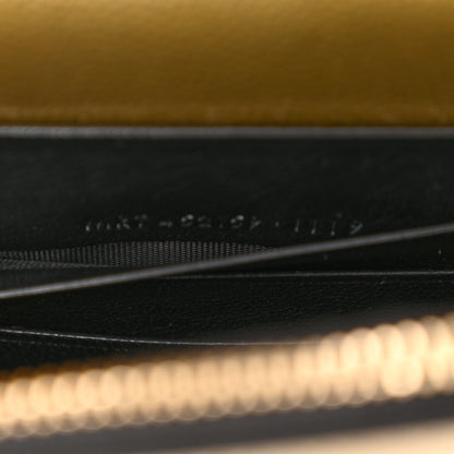 Saint Laurent Metallic Grain De Poudre Kate Monogram Tassel Chain Wallet Gold 8 of 12