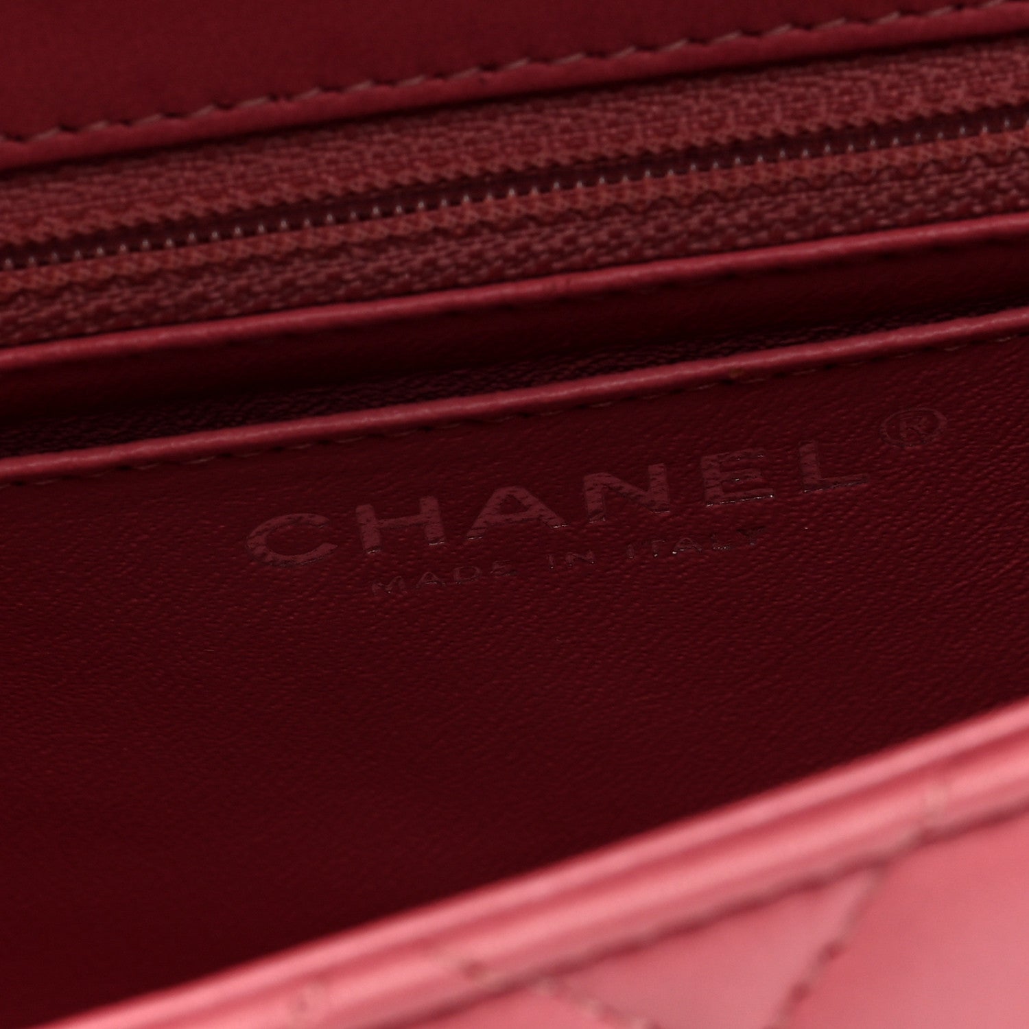 Chanel Lambskin Quilted Mini Square Flap Pink 6 of 10