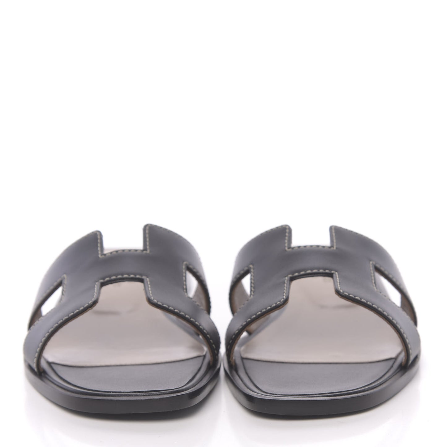 Box Calfskin Oran Sandals 35 Black