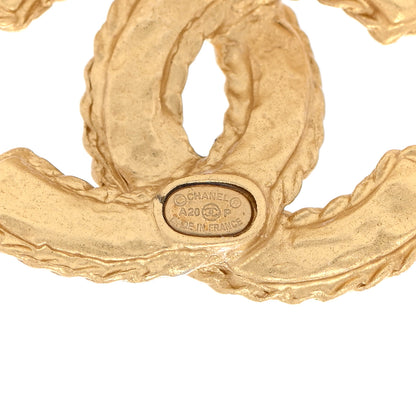 Chanel Crystal CC Earrings Light Gold 3 of 5