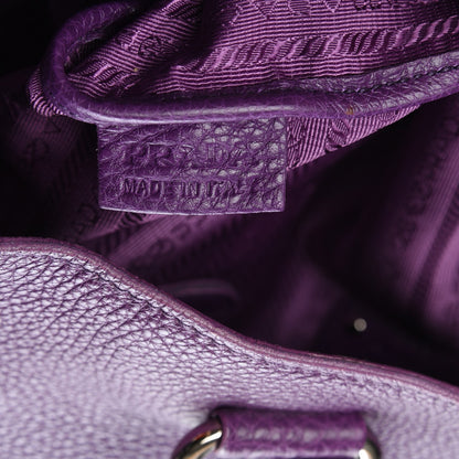 Prada Vitello Daino Shopping Tote Petunia 9 of 9
