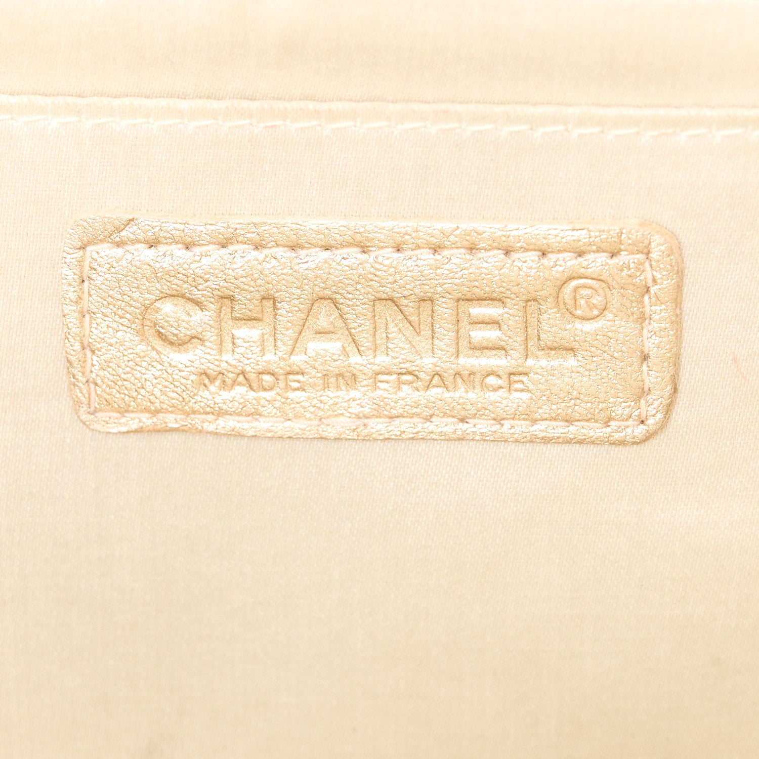 Chanel Metallic Nylon Medium Travel Flap Light Gold 6 of 13