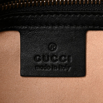 Gucci Calfskin Matelasse Small GG Marmont Shoulder Bag Black 6 of 9