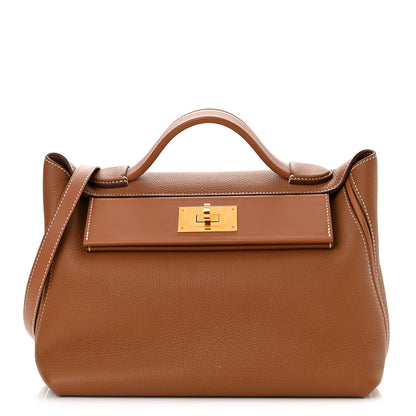 Hermes Taurillon Maurice Swift 24/24 29 Gold 1 of 9