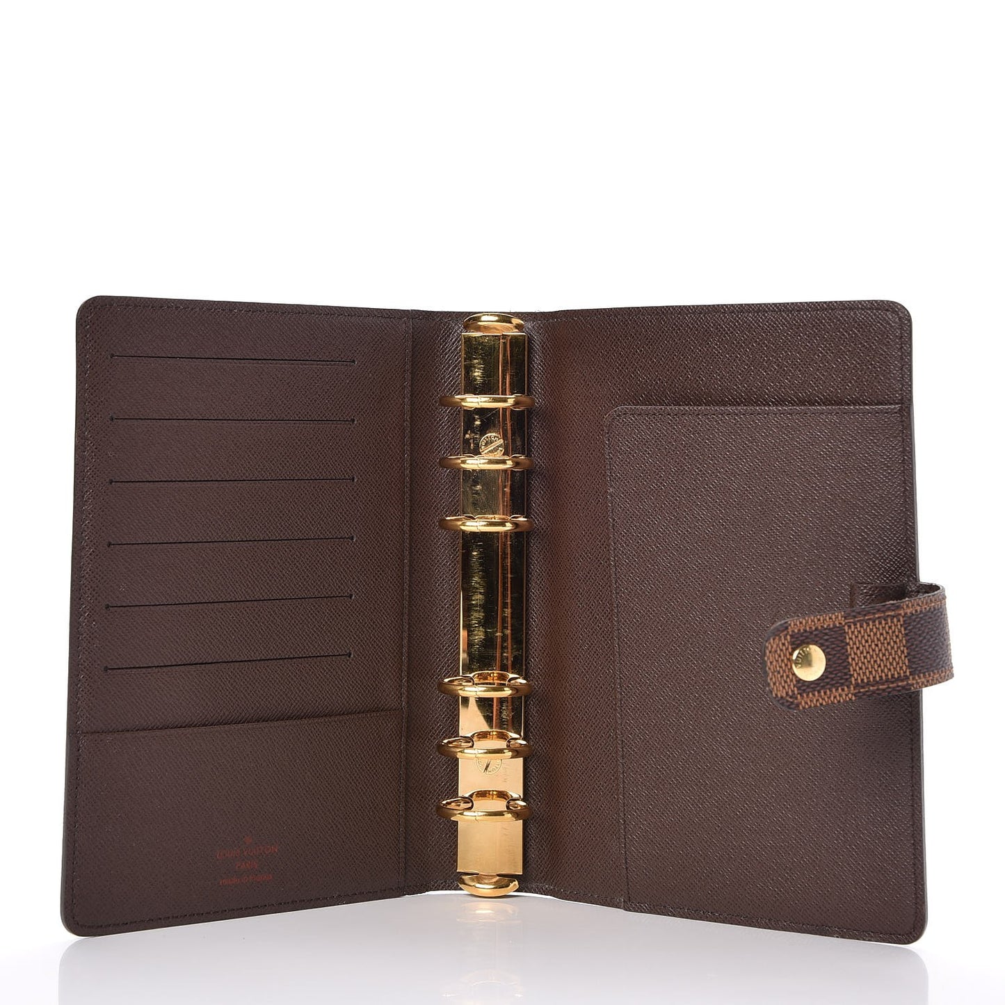 Damier Ebene Medium Ring Agenda Cover