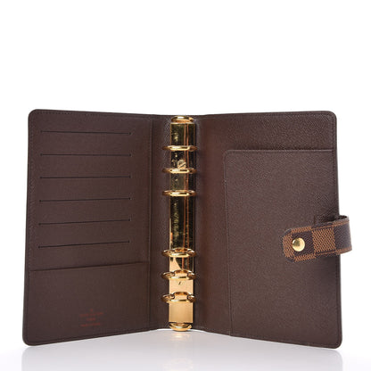 Louis Vuitton Damier Ebene Medium Ring Agenda Cover 5 of 7