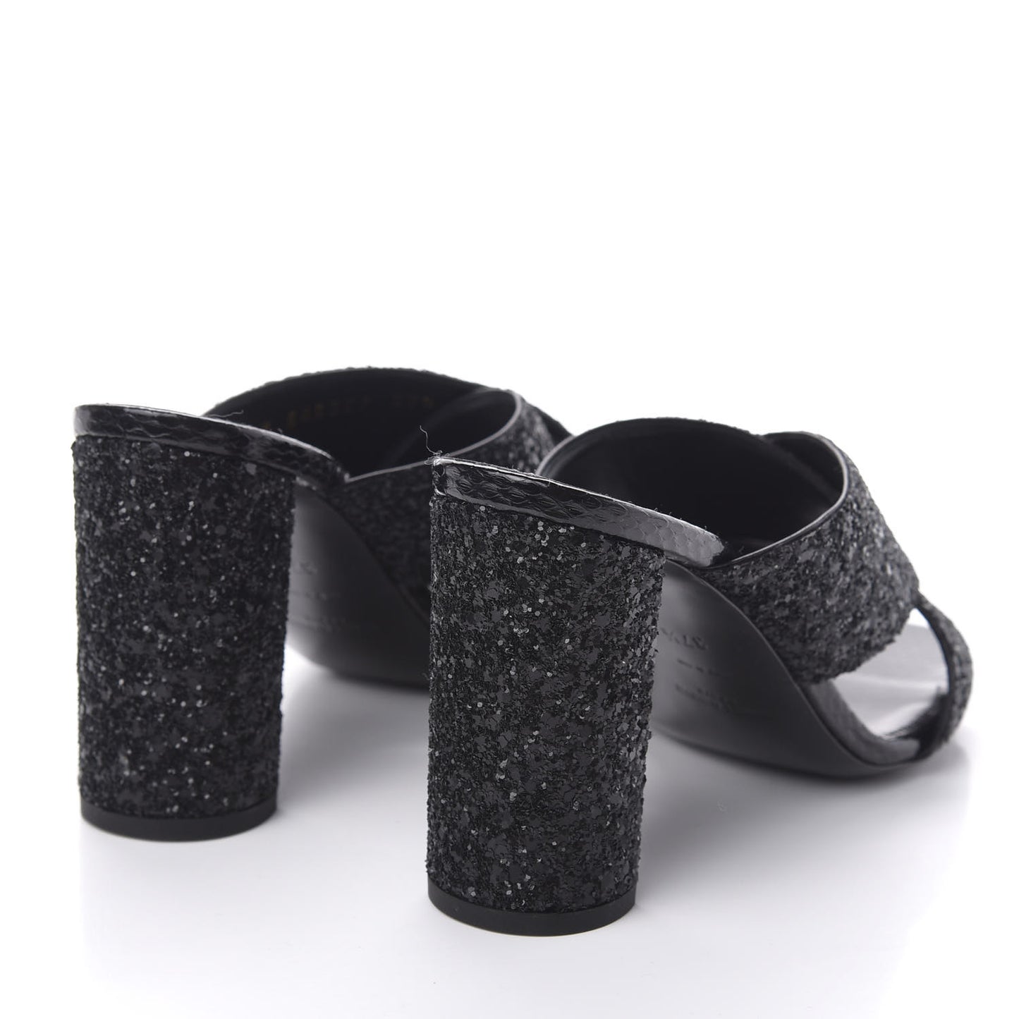 Glitter LouLou 95 Mules 37.5 Black