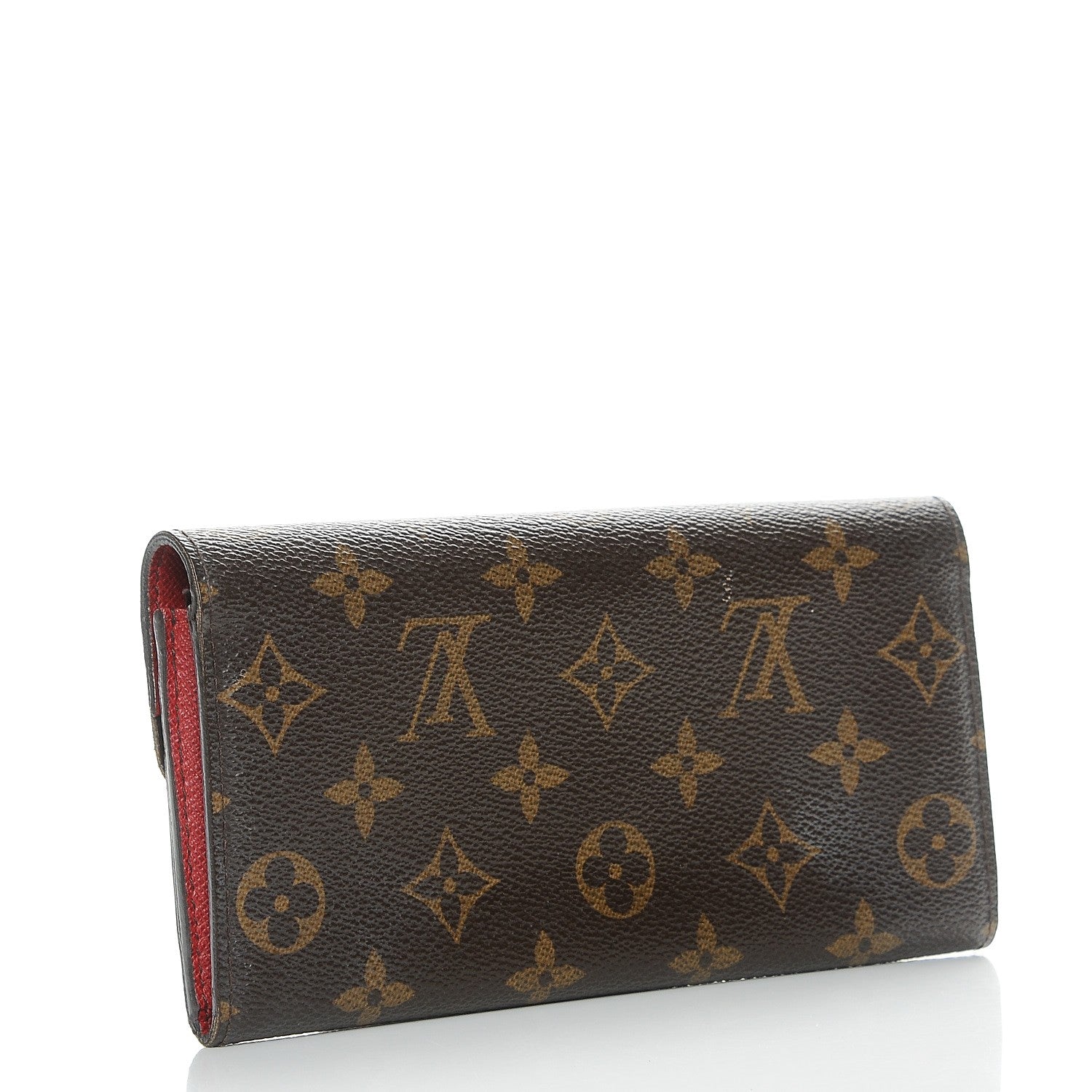 Louis Vuitton Monogram Emilie Wallet Red 4 of 13