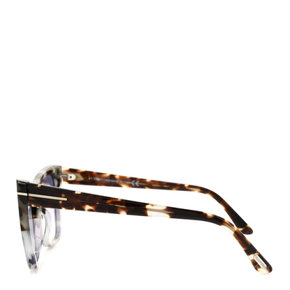 Tom Ford Acetate Poppy-02 Sunglasses TF845 Tortoise Grey 3 of 7