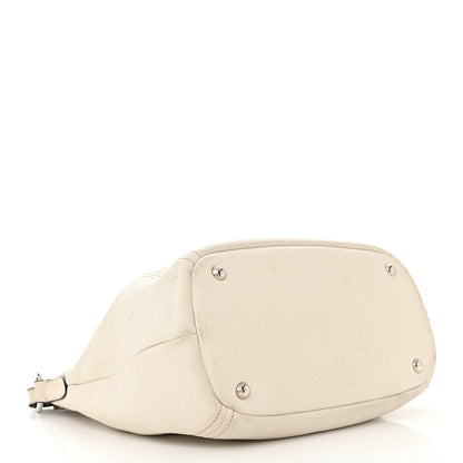 Prada Vitello Daino Hobo White 4 of 26