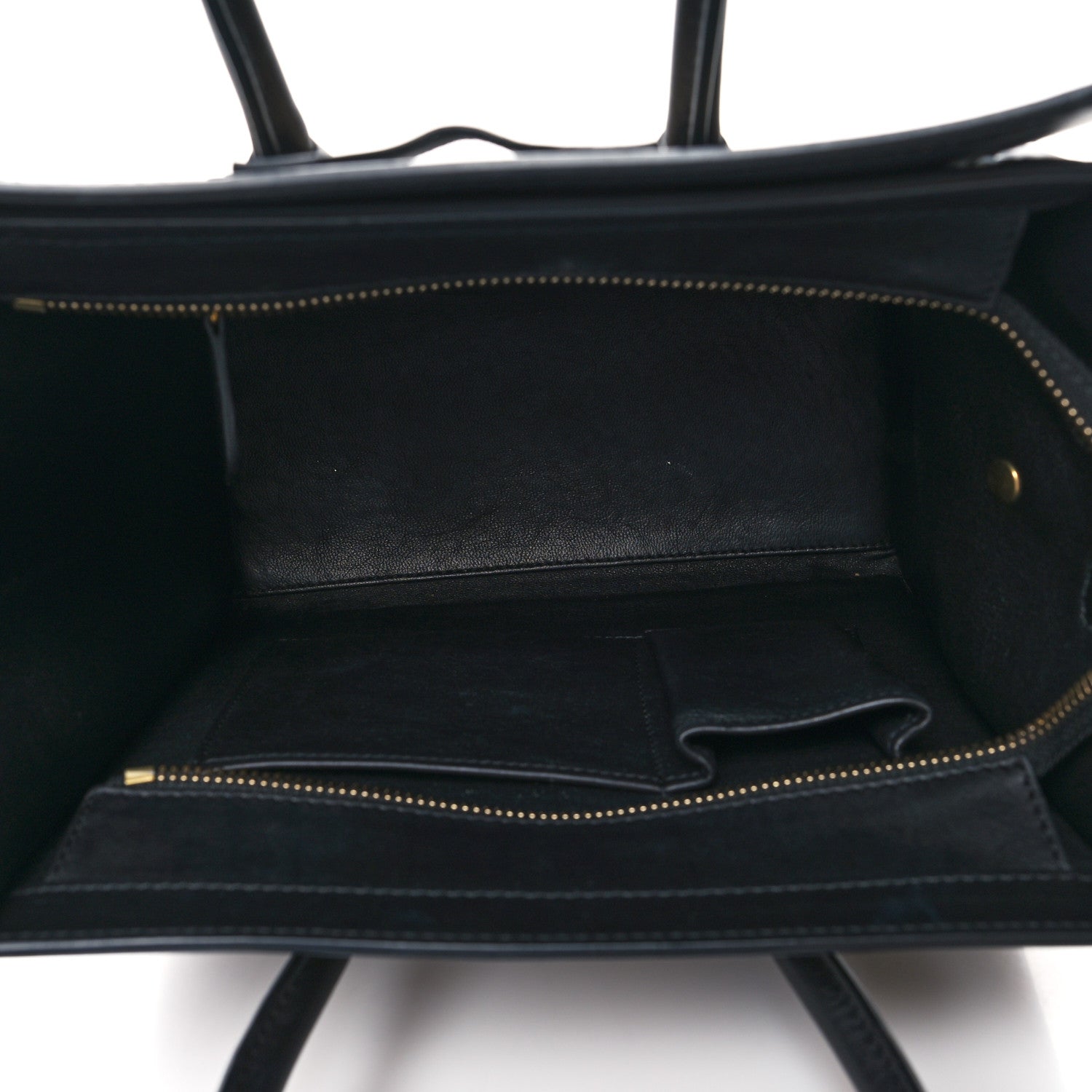 Celine Elephant Calfskin Suede Micro Tri-Color Luggage Sand 5 of 13