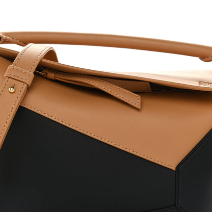 Loewe Calfskin Small Puzzle Edge Bag Warm Desert Black 8 of 10