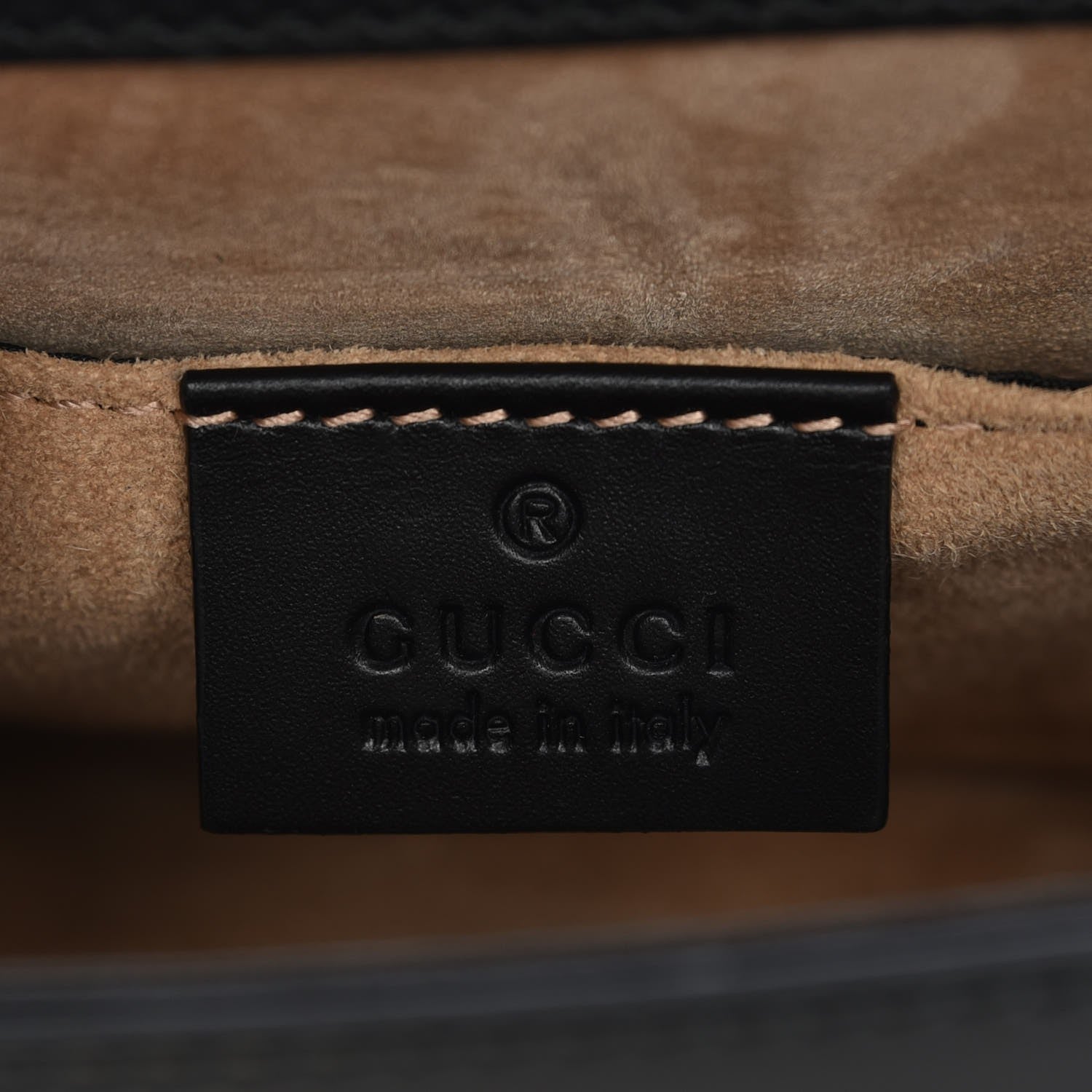Gucci Calfskin Mini Sylvie Chain Shoulder Bag Black 6 of 7