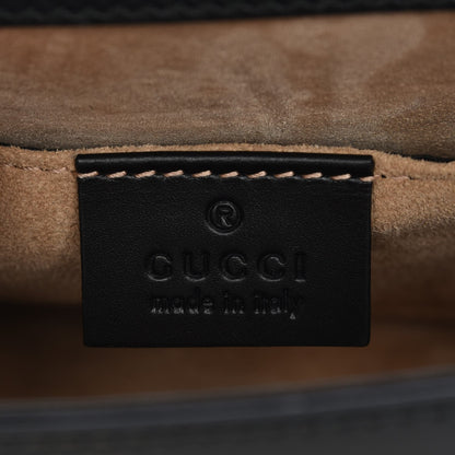 Gucci Calfskin Mini Sylvie Chain Shoulder Bag Black 6 of 7
