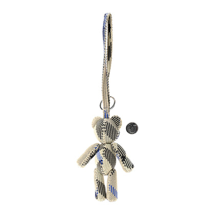 Burberry Knitted Check Thomas Teddy Bear Keychain Charm Lichen 2 of 3