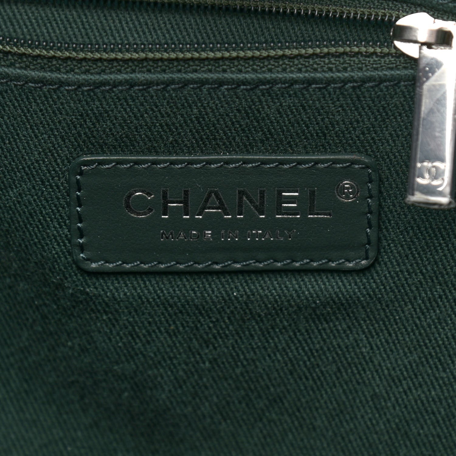 Chanel Mixed Fibers Calfskin Small Deauville Tote Green 6 of 11
