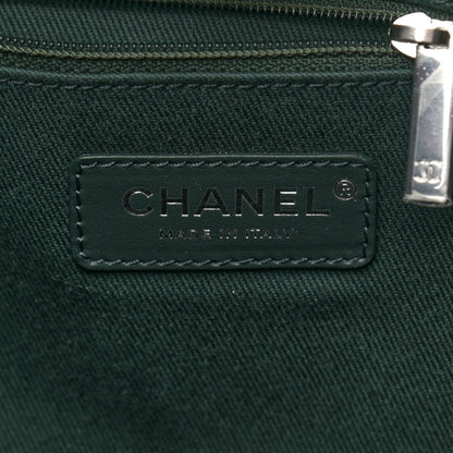 Chanel Mixed Fibers Calfskin Small Deauville Tote Green 6 of 11