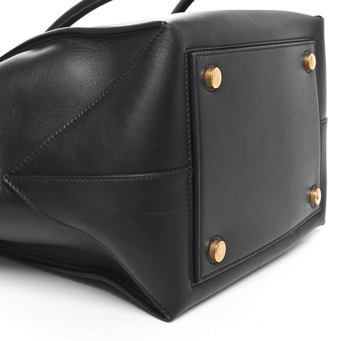 Calfskin Pipe Tote Black