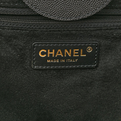 Chanel Caviar Large Studded Deauville Tote Black 6 of 10