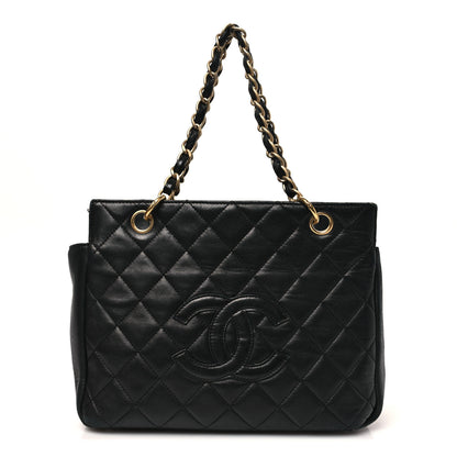 Chanel Lambskin Quilted Petit Timeless Tote PTT Black 1 of 13