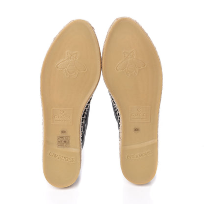 Gucci Nappa Matelasse GG Marmont Espadrilles 39.5 Black 5 of 9