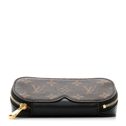 Louis Vuitton Monogram Emilie Zippered Sunglasses Case Black 1 of 6