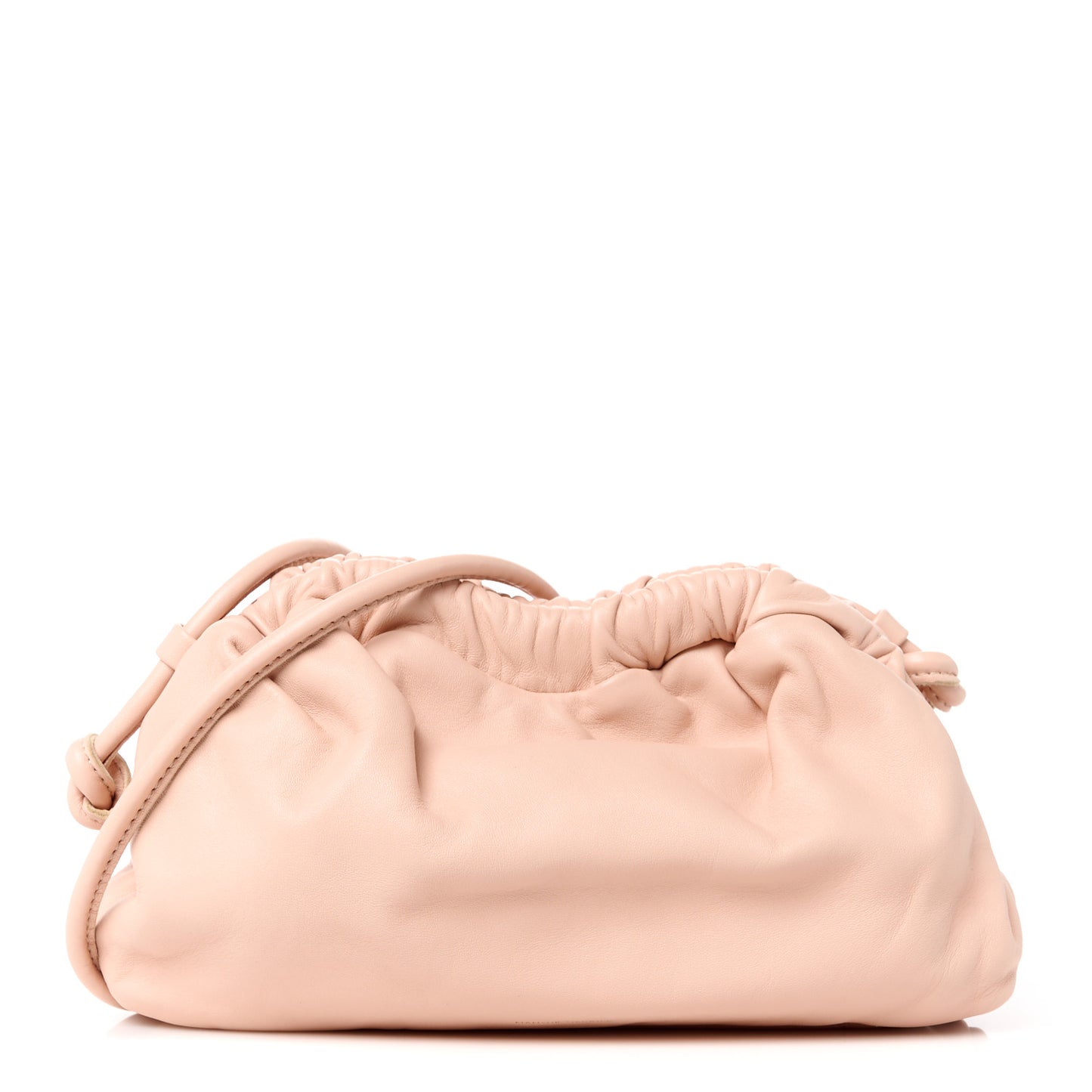 Lambskin Mini Cloud Clutch Dahlia