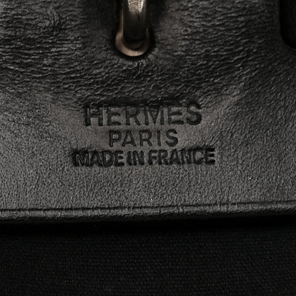 Hermes Toile Vache Calfskin Herbag 39 MM Black 6 of 10