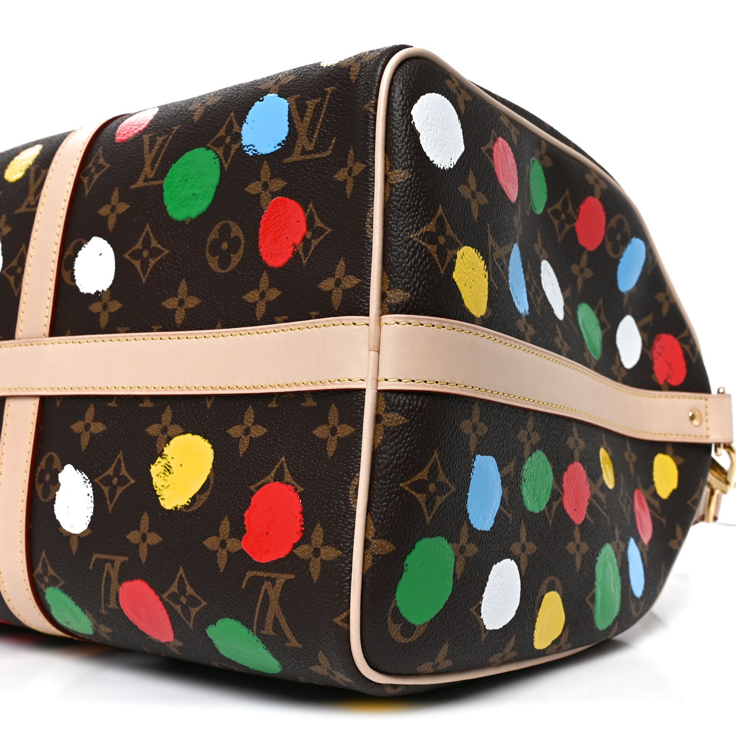 LV X YK Monogram Dots Keepall Bandouliere 45