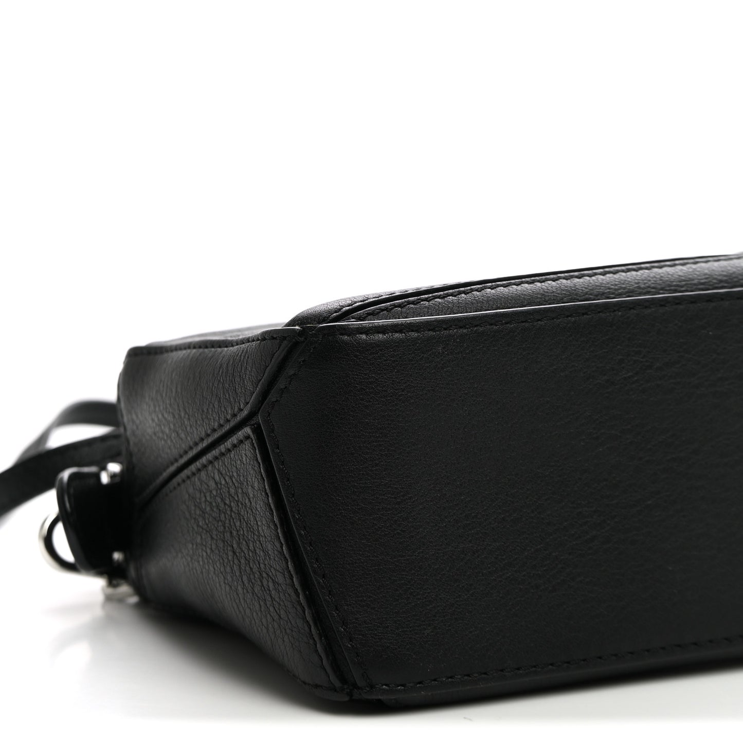 Calfskin Mini Puzzle Edge Bag Black