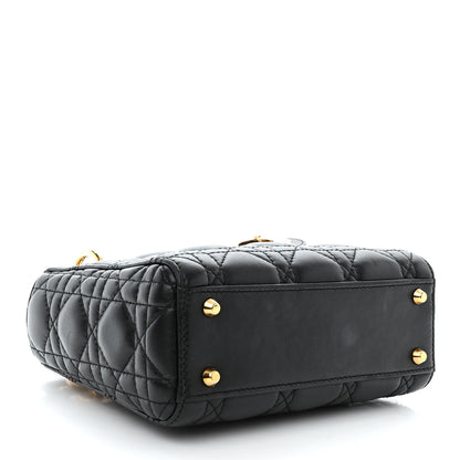 Christian Dior Lambskin Cannage Mini Lady Dior Black 4 of 11