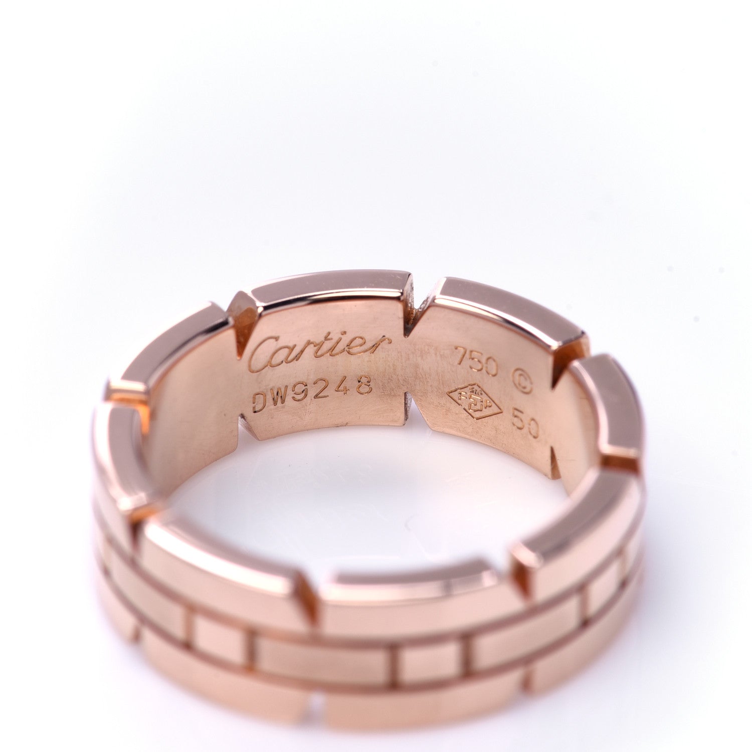 Cartier 18K Pink Gold Tank Francaise Band Ring 50 5.25 4 of 5